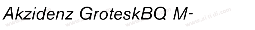 Akzidenz GroteskBQ M字体转换